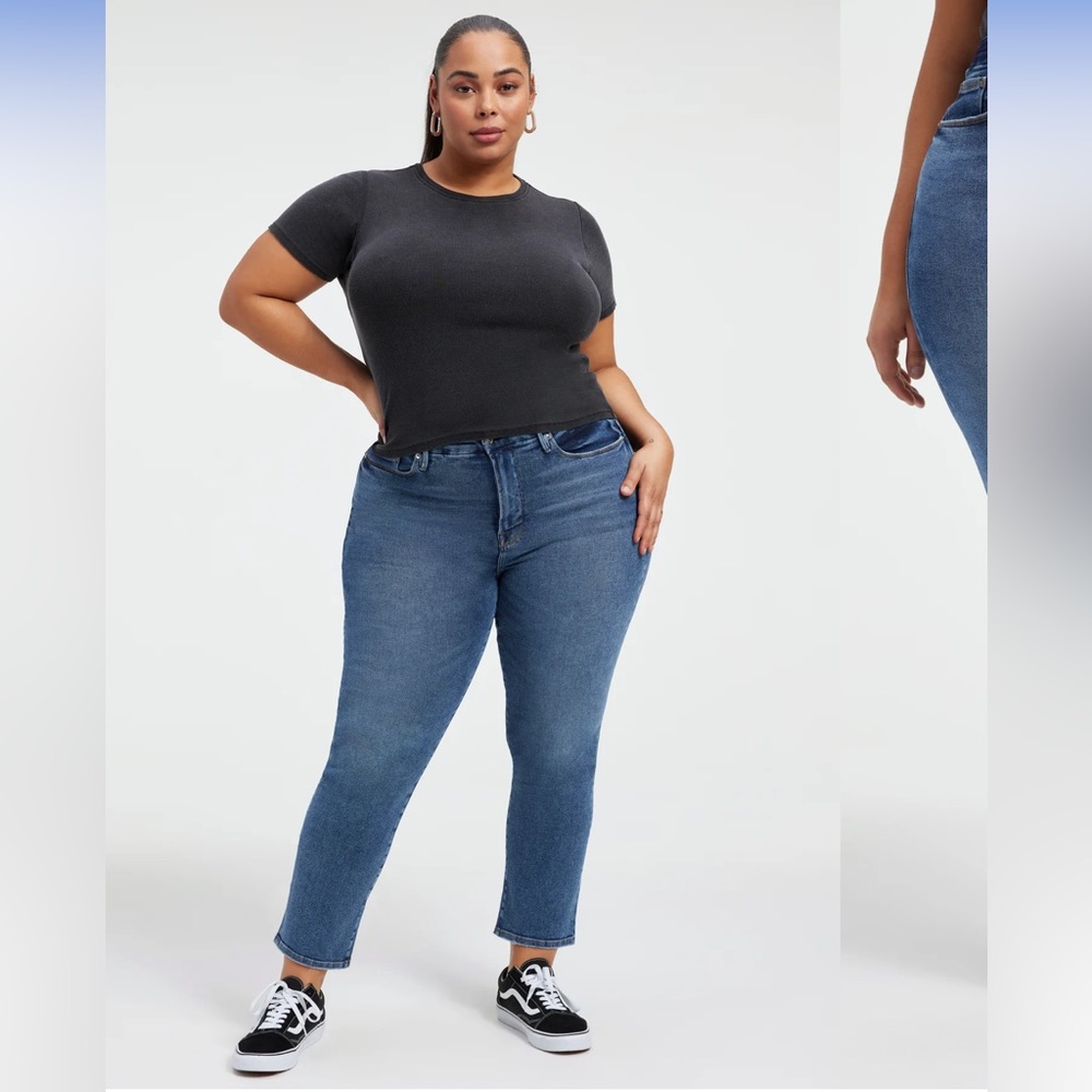 Good American Good Legs Straight Jeans